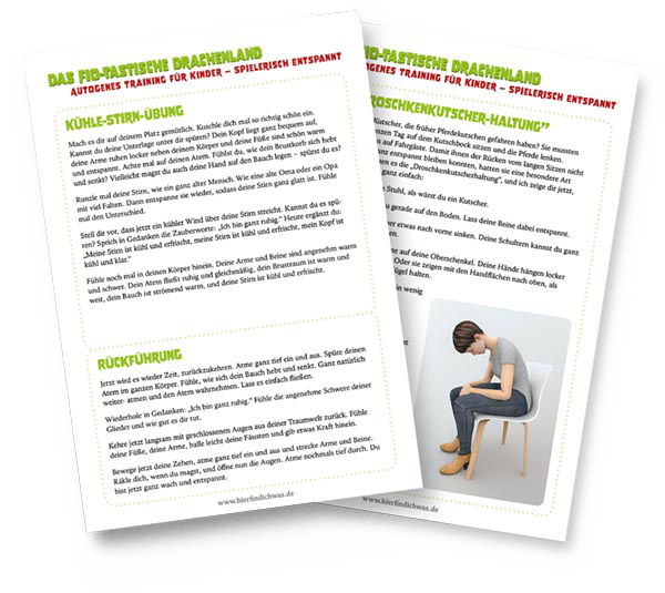 Übungskarten autogenes Training für Kinder