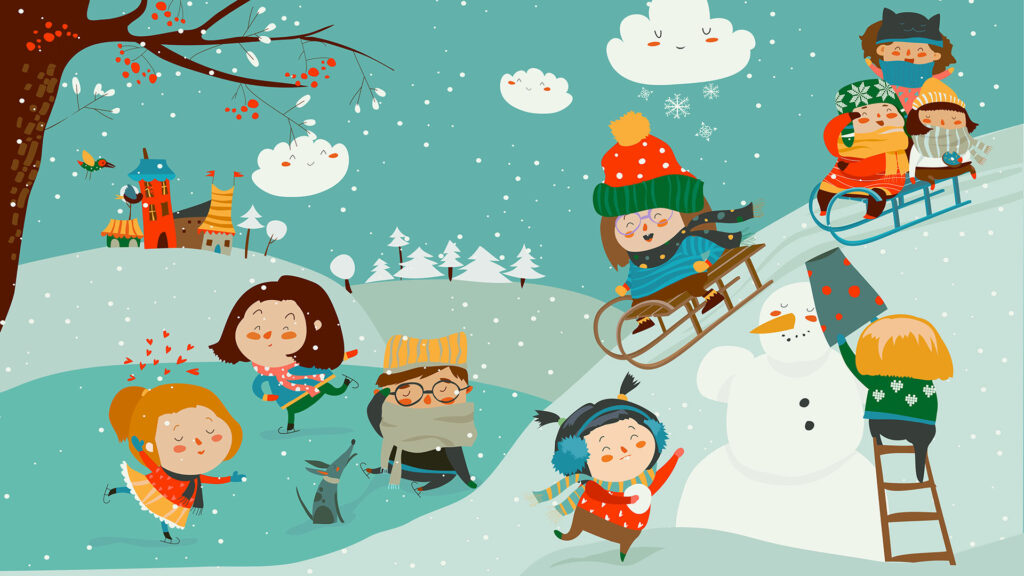 Winterabenteuer - Kindergeschichte